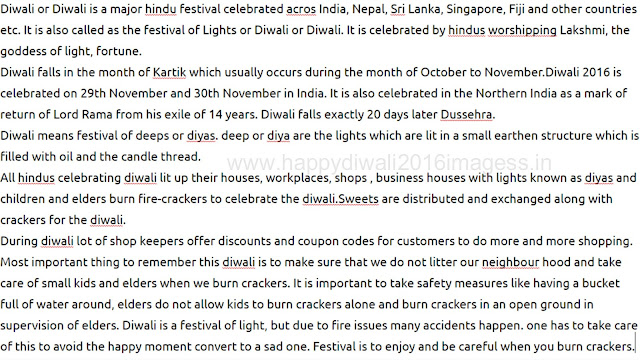 Diwali without crackers essay
